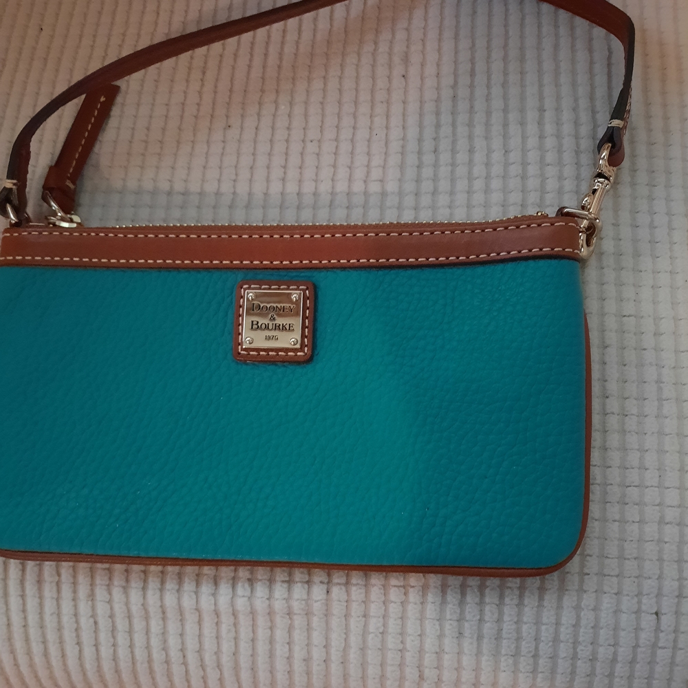Dooney & Bourke Teal Leather Crossbody Bag
